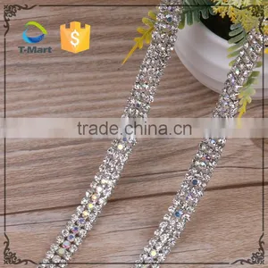 Export Usa Wholesale Chain With Crystals Rhinestone Mesh Roll thumbnail-1