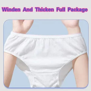 Pregnant Woman Underwear Disposable Pure Cotton Underwear for Pregnant Woman Disposable 100% Cotton Underwear OEM Customized thumbnail-1