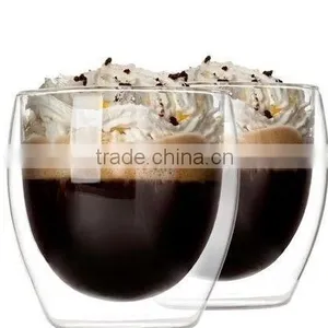 Prevent Cracking Double Wall Glass Cup Coffee Glass Cup Quality Choice thumbnail-2