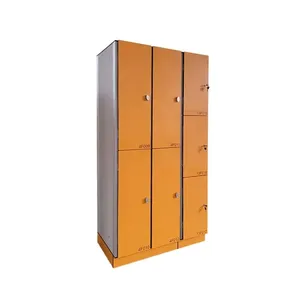 School Gym Change Rooms Furniture Colorful Wooden Laminate HPL Lockers Storages Cabinets With Locks and Name Cards thumbnail-1