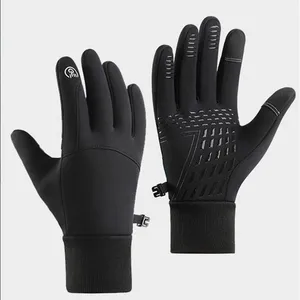 Full Finger Cycling Gloves Winter Fleeced Outdoor Cycling Glove Warm Comfortable Outdoor Glove thumbnail-1