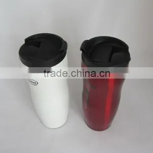 14oz High Quality Custom Non Spill Double Wall Stainless Steel Thermos Travel Mug With Screw Lid thumbnail-3