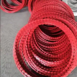 Razor Blade Wire Mesh Roll / Security Razor Blade Fence for House / Far Barbed Wire Mesh thumbnail-5