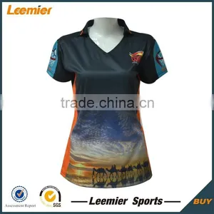 100% Polyester Sublimated Custom Women Rugby Jersey thumbnail-1