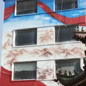 Fuyang Spider-man High-altitude Colorful Murals, Colorful Paintings on Cooling Towers, Chimneys and Cooling Towers, Wall Paintings on Flyovers and Exterior Walls thumbnail-4