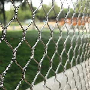 304, 316, 316L Stainless Steel Wire Rope Mesh, Suitable for Zoo Birds/parrots/tigers thumbnail-2