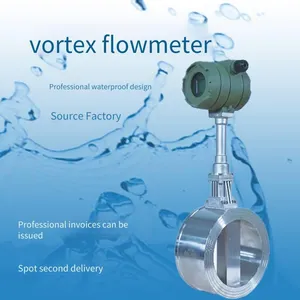 Qingliu Lugb-200 Integrated Vortex Flowmeter, Intelligent Digital Display Remote Transmission Type High-precision Digital Display Flowmeter With Temperature and Pressure Compensation for Compressed Air and Liquefied Petroleum Vapor thumbnail-3