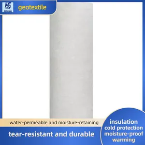 Nonwoven Polypropylene Geotextile Fabric High Permeability Filtration Soil Separation For Road Construction thumbnail-1