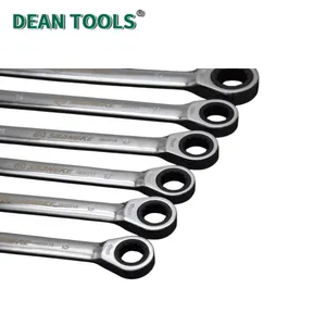 Shangke Tools Ratschen-Kombinationsschlüssel, Kombinierte Ratschen-Design, Kombination aus offener Spitze und Ratschen-Buchspitze thumbnail-3
