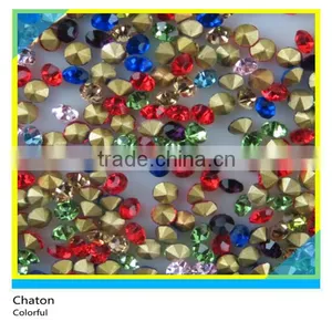 Hot Fix Glass Chaton Round Pink Ss30 6mm 1 Gross 144 Pcs thumbnail-2