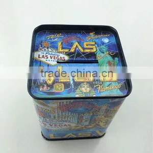 China Hot Selling Metal Coin Tin Bank Box Coin Tin Cans thumbnail-1