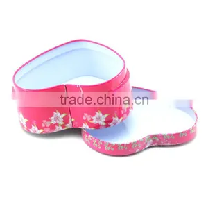 Chocolate Use and Metal Tin Material Wedding Heart Box thumbnail-3