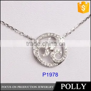 2015 New Fancy Gold And Silver Allah Pendant Necklace thumbnail-4