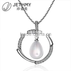 Magnificent Different Styles Big Round Pearl Inlaid Pendant Jewelry Wholesale thumbnail-1