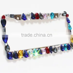 Luxury Diamond Bling License Plate Frames thumbnail-1