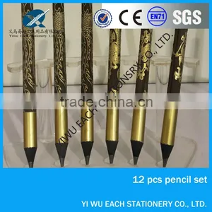 2014high Quality 7inch Black Wood Heat Transfer Printing/revolving Pencil Available thumbnail-1