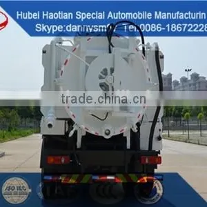 Dongfeng Vacuum Suction Sewage Truck 8-12m3 Fecal Tank Truck for Sale DFL thumbnail-3