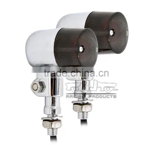 BJ-SL-061 High Quality Ultra Bright Universal E-Mark Aluminum Chrome Housing LED Motorcycle Signal Light thumbnail-2
