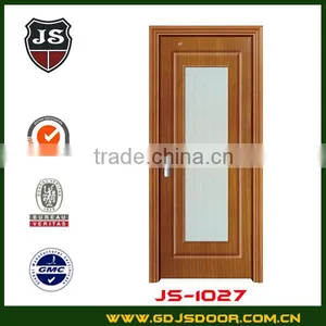 Best Price Interior Single Swing Cherry Wood Glass Door thumbnail-1