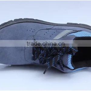 Suede Leather Steel Toe Work Shoes Safety Shoes 9068 thumbnail-3