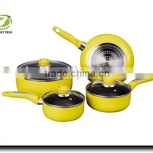 Hot Selling Forged Aluminum Non-stick & Ceramic Induction Cookware Sets thumbnail-1