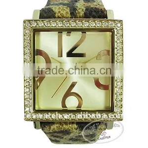 Diamond Brand Watches Square Case Gold Plating thumbnail-1