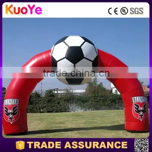 Direct Factory Red Color Football Inflatable Finish Line Arch thumbnail-1