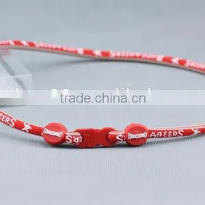 Custom Fashion Triple Braided Titanium Rope Sports Baseball Necklace 16" 18" 20" 22" Inch thumbnail-5