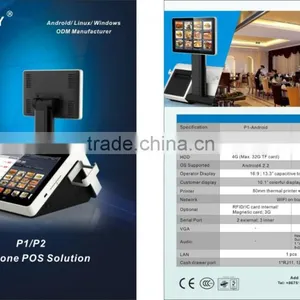 P1/P2 All in One Solution POS(ANDROID/WINDOWS POS) 80mm Thermal Printer With Auto Cutter WIFI on Board thumbnail-2