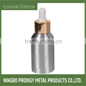 ALUMINUM ESSENTIAL OIL BOTTLE WITH DROPPER thumbnail-1