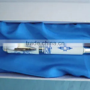 PO-01-pretty Blue and White Porcelain Ball Pen for Gift thumbnail-1