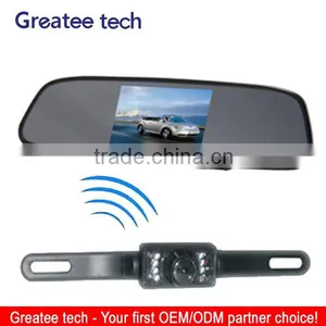 Wireless Car Rearview Camera System With 4.3 Inch Mirror Monitor thumbnail-1