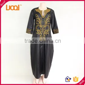 Wholesale Xxxxl Women Plus Size Clothing Indian Emboridered Black Dress New Clothes Arrive 2016 Quality Choice thumbnail-1