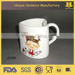 Ceramic Heart Shape Cup 350ml Cup Heart Shape With Printing thumbnail-3