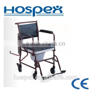Drop-down Steel Commode Chair thumbnail-1