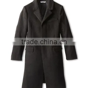 Hidden Button Woolen Cloth Coat for Men thumbnail-1
