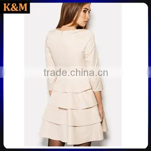 Special Ocassion Dress Beige Dress Anniversery Dress Party Dress thumbnail-2