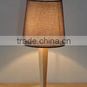 2016 Wood Gift Lamp, Wooden Table Lamp, Table Lamp in Wood Base, Small Table Lamp thumbnail-1