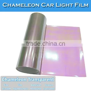 New Shiny Transparent Chameleon Color Change Vinyl Film Car Headlight thumbnail-1