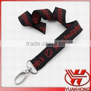 Polyester Material Custom Key Woven Lanyard no Minimum Order thumbnail-2