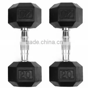 Hex Rubber Coated Dumbbell thumbnail-2