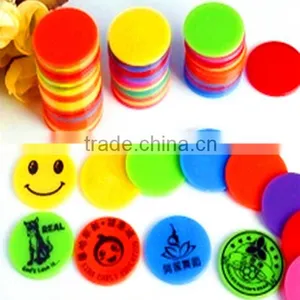 OEM Plastic Products Colorful Custom Plastic Game Token thumbnail-1