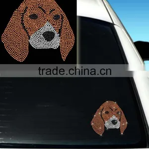 Clever And Lovely Dog Head Plastic Stickers thumbnail-1