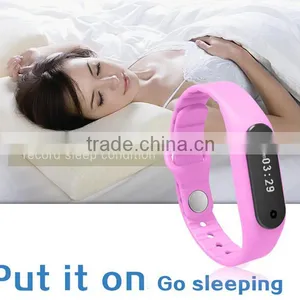 2015 Newest Xiaomi E06 Smart Bracelet/wristband Touch Screen Fitness Wearable for IOS and Android Smartphone thumbnail-3
