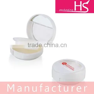 2016 Hot Selling Empty White Cosmetic Compact Packaging With Mirror thumbnail-1