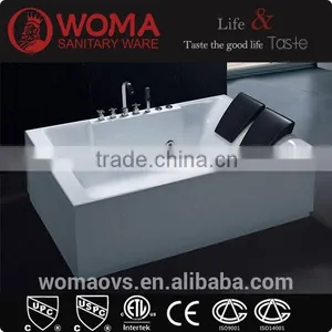 Hot Sale Double Person Acrylic Whirlpool Bathtub, Rectangle Massage Bathtub With Digital Controller thumbnail-1