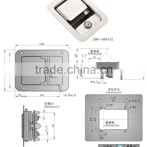 SK1-50013 Stainless Recessed Tool Box Lock(truck And Trailer ) thumbnail-3