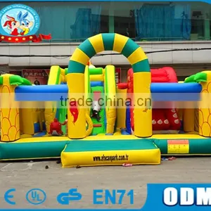 Commercial Inflatable Bouncy Castle With Slide thumbnail-1