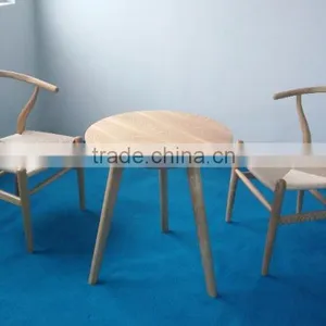 Hot! Round Table Ashwood Simple Tea Table, Modern Design Furniture Solid Wood Natural thumbnail-1