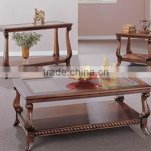 CF30047 High Grade Carved Wood Coffee End Sofa Table & India Furniture & Akzonobel Paint Furniture thumbnail-1